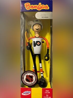 Vintage 2001 NHL Philadelphia Flyers Bendos Captain Bendo Figure NIP Sealed